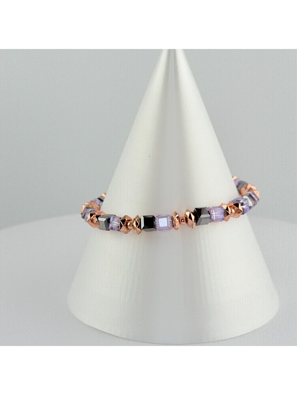 Bomb Party Single Stack Bracelet - on Rose Gold #17